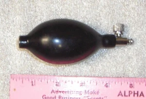 Bigger Latex Blood Pressure Bulb +Metal Air Release Valve. 5" long. USA Seller - Picture 1 of 5