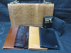 Cartera Balenciaga Llave Piel de Cerdo Piel de becerro Organizador Piel de Anguila Cartera Piel de Serpiente - Imagen 1 de 8