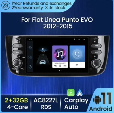 stereo/Autoradio  per punto evo 2010/2015 1 din android 11 - Immagine 1 di 4