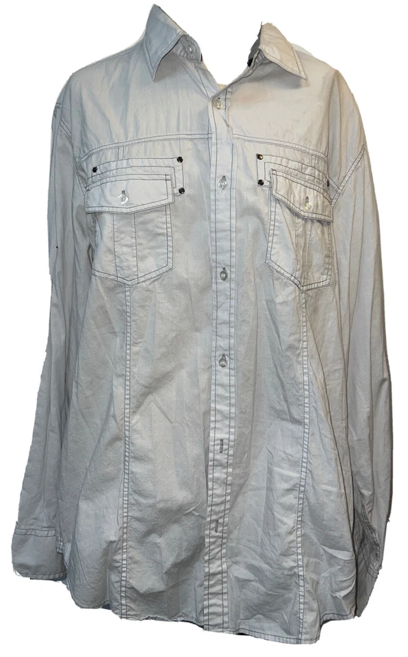 Рубашка Jordan Craig Legacy Edition мужская размер XL искусственно состаренная с длинным рукавом светло-серая - Изображение 1 из 4