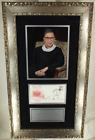 Supreme Court Justice Ruth Bader Ginsburg Signed Autograph Card Framed JSA