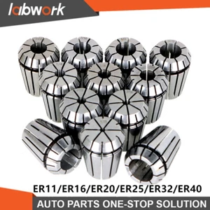 Labwork ER11/ER16/ER20/ER25/ER32/ER40 Spring Collet For Milling Lathe Machine - Picture 1 of 20