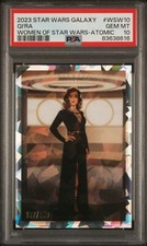 2023 TOPPS CHROME STAR WARS GALAXY POSTER ART QI'RA ATOMIC REFRAC 107/150 PSA 10