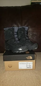 THE NORTH FACE Kids Alpenglow V WP Shoes Black/Gray Size 12 Toddler - Picture 1 of 3