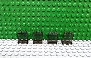Lego 4 Trans Black 1x2x2 Wall Panel castle NEW - Picture 1 of 1