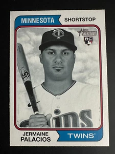 2023 Topps Heritage Black & White Jermaine Palacios RC Minnesota Twins - Picture 1 of 2
