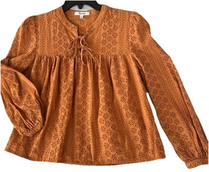 Madewell Bauerntop Damen Small Rost Doppelbinder Ösen Style K3808 Western - Bild 1 von 10