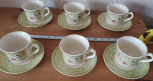 set of 6 vintage Queens Covent Garden tea cups & saucers   [B18] - Picture 1 of 9