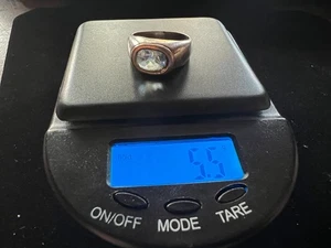 Vintage Sterling Silber CI Quarzschliff Ring Größe 6,75-7 siehe Dorn - Bild 1 von 10