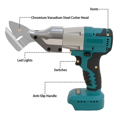 Akku Blechschere Akkuschere 18V Elektrisch Schere Metall-Schere mit Akku - Bild 1 von 4