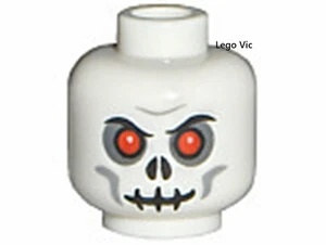 Lego 3626pb0269 Head Skull Games 3837 Castle 7079 7094 7029 7093 MOC new A9 - Bild 1 von 1