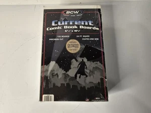 Pack 100 BCW Current Modern Comic Book Acid Free Backing Boards Backers READ - Picture 1 of 3