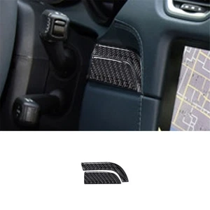 2X Carbon Fiber Driver Side Decorative Cover Trim For Porsche 718 2016-2022 - Picture 1 of 12