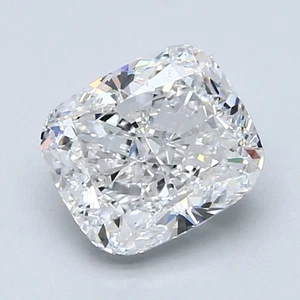 Cert. GIA 2.01 CT Cushion Cut Natural Mined Diamond Loose E color VS1 clarity - Picture 1 of 2