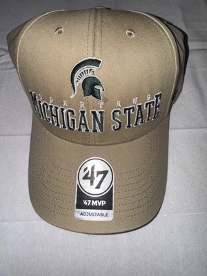 Michigan State Spartans ‘47 Powell MVP Hat - Brand New - Khaki - Image 1 of 4