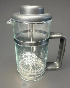 Starbucks By Bodum Individual Mermaid Logo Black French Press Unused - Picture 1 of 12