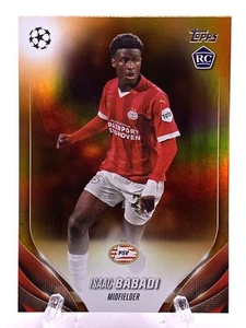 2023-24 Topps Club Competitions RC Orange ISAAC BABADI 4/25 PSV Eindhoven #22 - Picture 1 of 2
