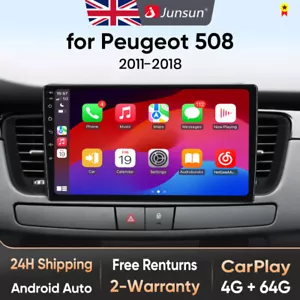 4+64G para Peugeot 508 2011-2018 Android 13 Radio Coche CarPlay GPS Navi 4G LTE RDS - Imagen 1 de 14