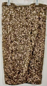 Metaphor Womens Gold Sequin Skirt Size Small great For the Holidays - Picture 1 of 4