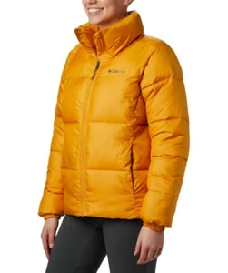 Columbia Women’s Puffect Water Resistant Winter Jacket Yellow XL MSRP $ 160 NWT - Picture 1 of 3