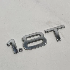 2002-2005 Audi A4 1.8T Emblem Logo Letters Numbers Rear Tailgate Trunk Chrome - Picture 1 of 12