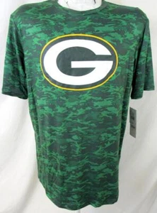 Green Bay Packers Men's Size Medium or Large Camo Performance T-shirt C1 4769 - Picture 1 of 7