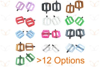 eXotic Polycarbonate Flat BMX MTB Pedals, Light & Tough, Solid or Translucent - Image 1 of 4