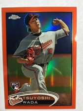 2012 Topps Chrome ORANGE REFRACTOR Tsuyoshi Wada. Card #185
