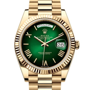 Rolex Day-Date 40 228238 Green Ombre UNWORN 2025 NOVEMBER President Yellow Gold - Picture 1 of 14