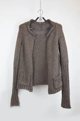 Rick Owens Alpaca Merino Wool Cardigan Sweater Made in Italy – Size XS - Image 1 of 4