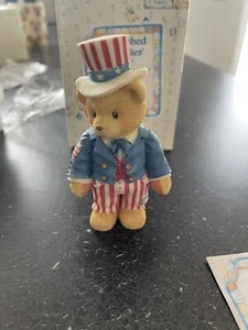 Cherished Teddies Sam 302619 4th July Independence Day America !! B1 - Picture 1 of 7