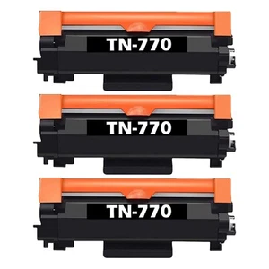 3-Pack TN-770 TN770 Toner Cartridge for MFC-L2750DW HL-L2370DW Printer - Picture 1 of 2