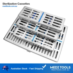 Dental Sterilization Cassette Rack Instruments Tray Autoclave TGA Premium - Picture 1 of 19
