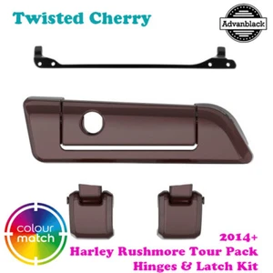Twisted Cherry Tour Pack Hinges Latch Kit fit 14+ Harley Touring - Picture 1 of 8