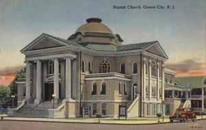 Ocean City, N.J. - "Baptist Church" - Postmarked.1947 - Picture 1 of 3