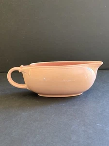 LU-RAY PASTELS PINK GRAVY SAUCE BOAT Taylor Smith Taylor 8" Vintage - Picture 1 of 11