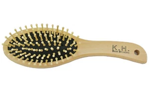 Cepillo para el cabello de masaje de madera pequeño natural profesional masaje saludable peine para el cabello - Imagen 1 de 3