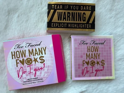 Too Faced How Many F*cks Do I Give High Impact Highlighter Genuine Erika Jayne - Image 1 of 4