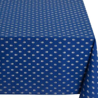 Tischdecke Baumwolle Beschichtet Tafeltuch Stoff Indoor Outdoor Blau Frankreich - Bild 1 von 4