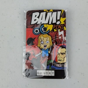BAM Exclusive Chucky Child's Play Limited Release Horror Enamel Pin Cosplay - Imagen 1 de 2