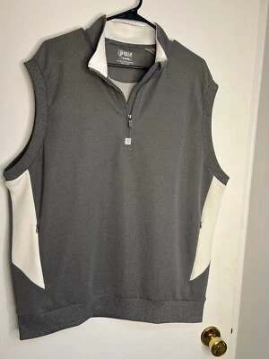 Bobby Jones Rule 18 Performance Fabric Gray Quarter Zip Vest size XL - Image 1 of 4