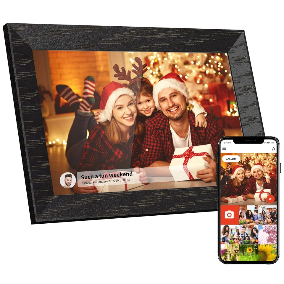 BYYBUO 10.1 Inch WiFi Digital Picture Frame Touch 32GB Storage Smart Photo Frame - Image 1 of 4
