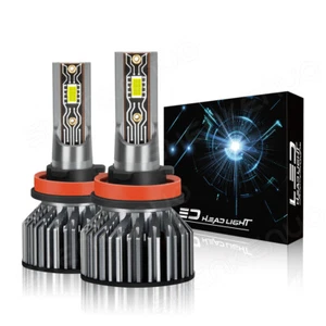 H11 LED Headlight Super Bright Bulbs Kit 6000K White 20000LM High/Low Beam - Picture 1 of 11