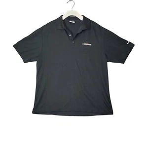 NIKE Hombres Dri-FIT Micro Piqué Polo Talla L Negro Golf Atletismo Deporte Logo Swoosh - Imagen 1 de 11