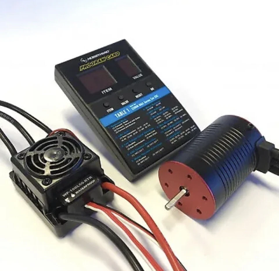 Ace Hobbywing Brushless Combo 3000KV Sensorless Motor & 50 Amp ESC For Rc Car - Image 1 of 1