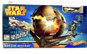Disney HOT WHEELS Star Wars Death Star Battle Blast Track Set W/Car NEW SEALED - Picture 1 of 3