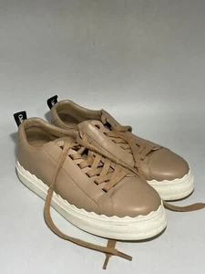 Chloe beige Leder Schnürschuhe Damen Gr. 39 #CS - Bild 1 von 8