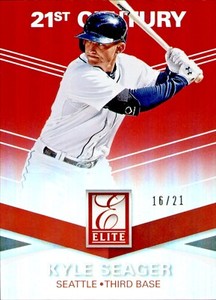 2015 Elite Kyle Seager 21st Century Red #74 -/21 - Seattle Mariners