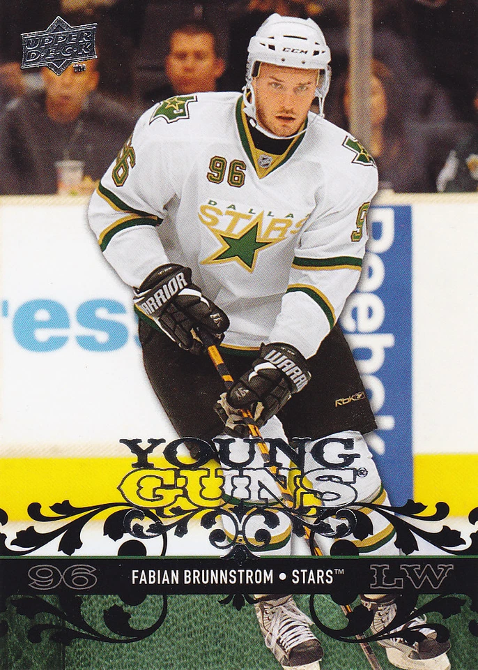 2008-09 UPPER DECK FABIAN BRUNNSTROM RC YOUNG GUNS #467 08-09 - Image 1 of 1