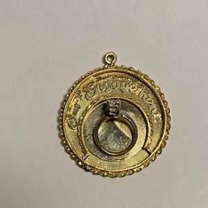 14K Yellow Gold Pendant Engagement Pendant, Engagement Ring, 4.6 Grams 1" - Picture 1 of 5
